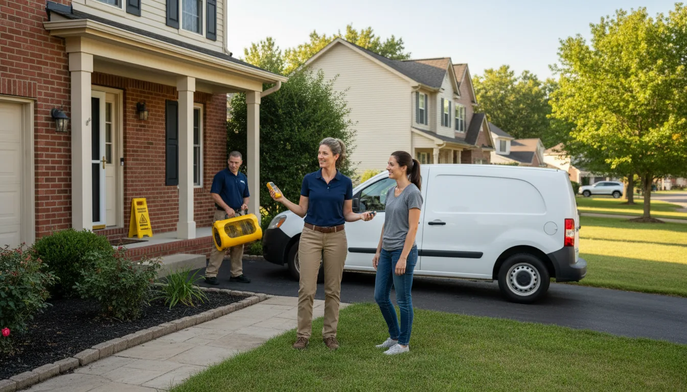 Residential water damage restoration in Oglala, SD
